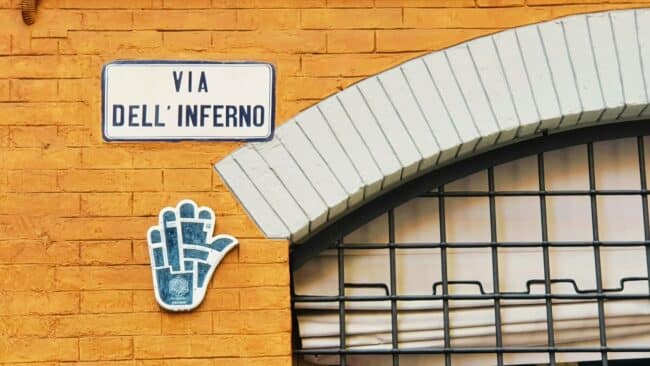 Via dell' Inferno, הרחוב הראשי בגטו היהודי בבולוניה