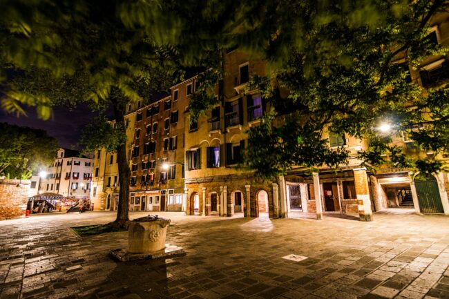 הכיכר המרכזית בגטו היהודי בונציה